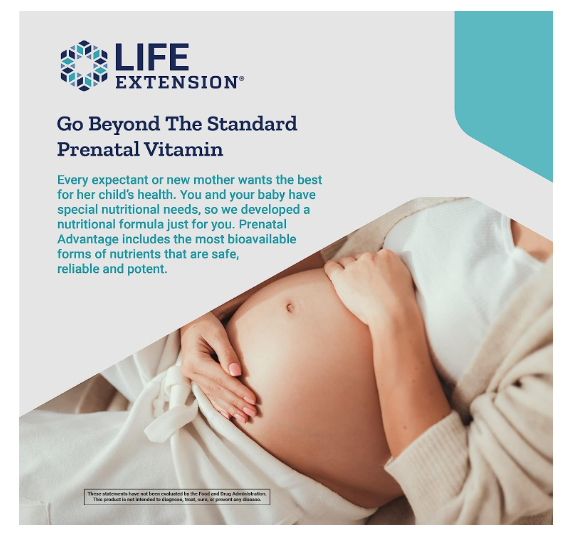 Multivitamin Prenatal Advantage Life Extension