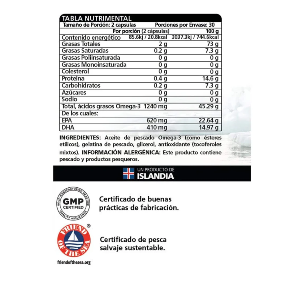 Omega 3 Lysi capsulas