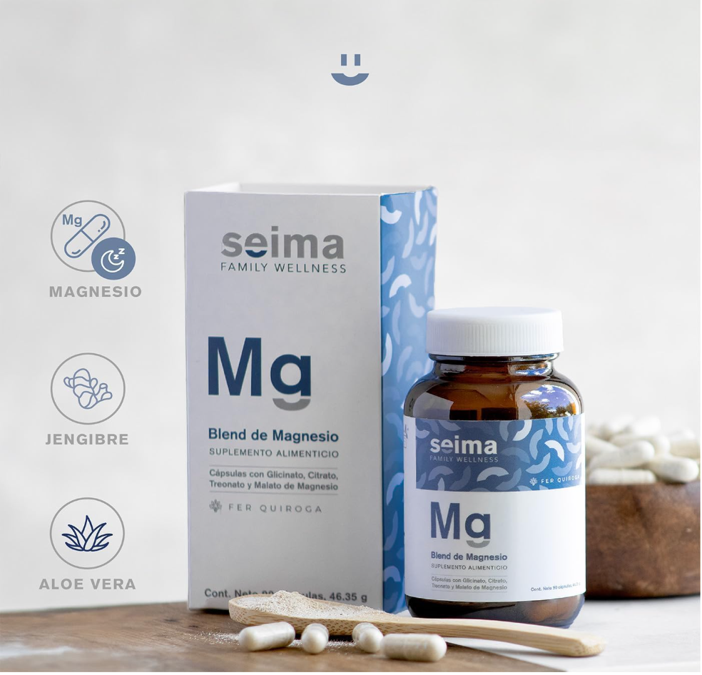 Magnesio SEIMA (glicinato, citrato, treonato y malato)
