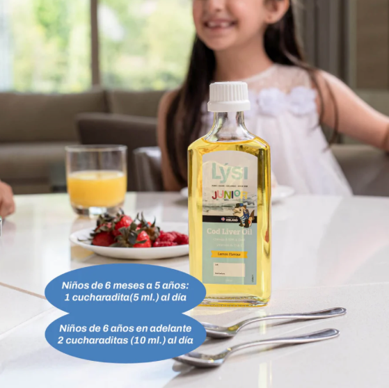 Omega 3 Aceite de hígado de bacalao Junior Lysi