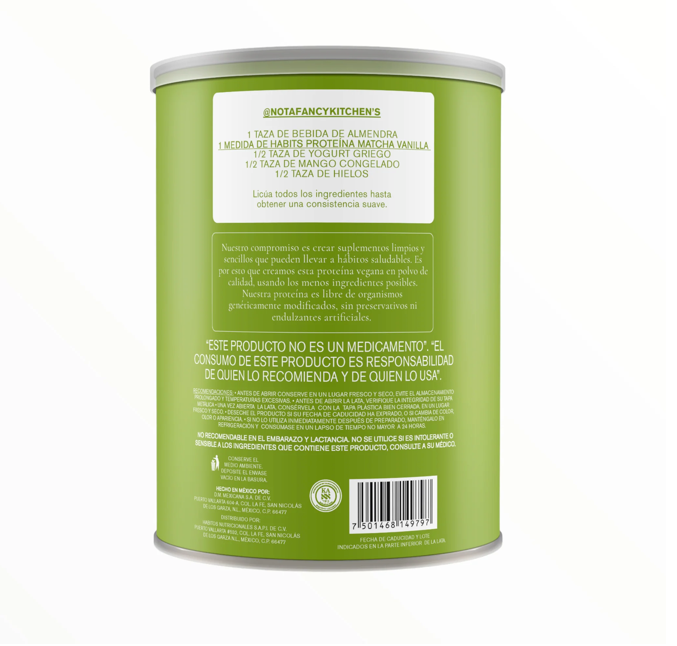 Proteina Habits Matcha Vainilla