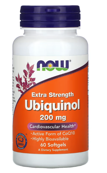 CoQ10 Ubiquinol 200 mg Now