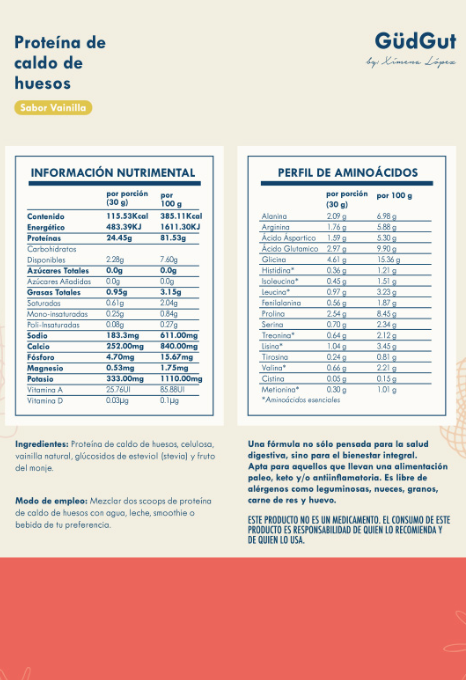 Proteina de caldo de hueso Paleo GudGut