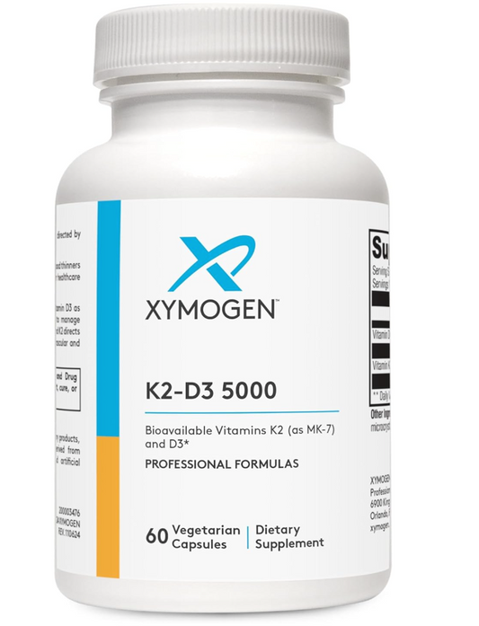 Vitamina D3 5,000 UI+ K2 Xymogen