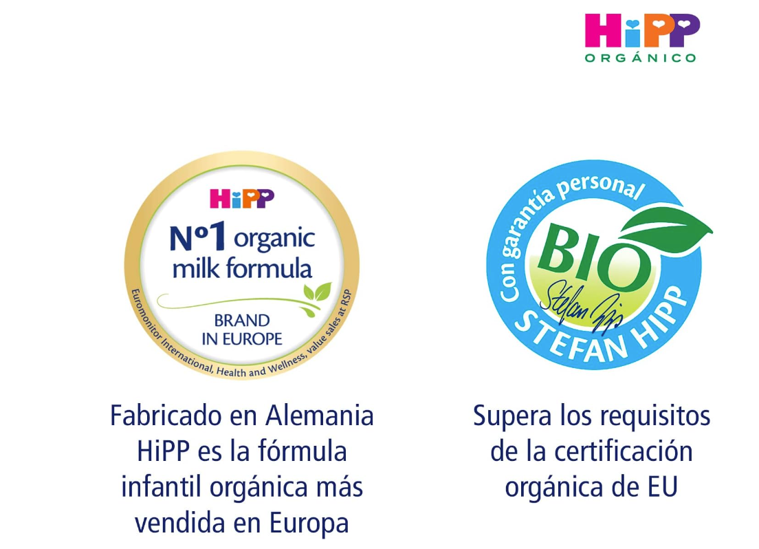 Fórmula orgánica infantil 0 a 12 meses Hipp (2 pack)