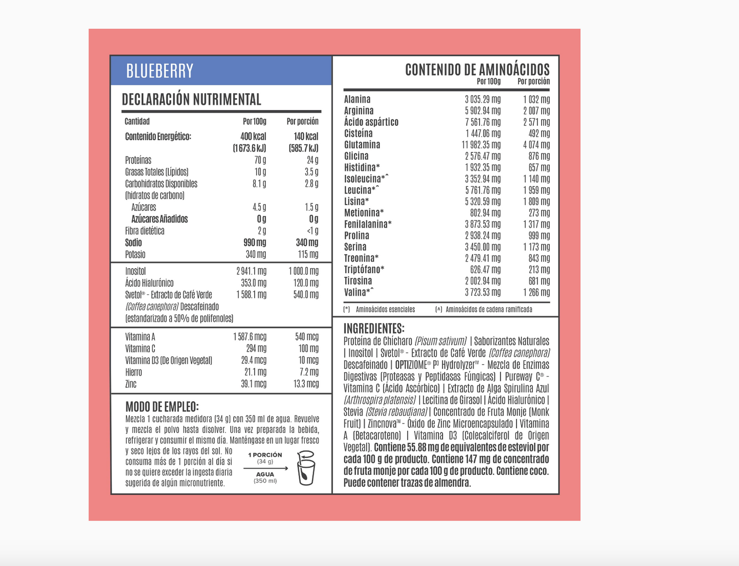 Proteína Fitmingo by Ale Rubio Sabor Blueberry