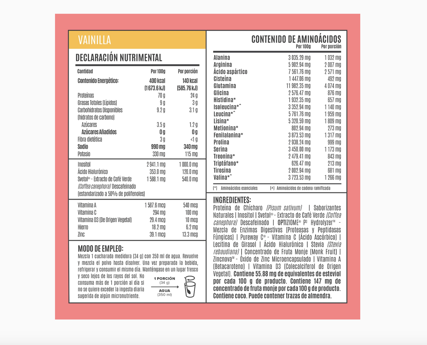 Proteína Fitmingo by Ale Rubio Sabor Vainilla