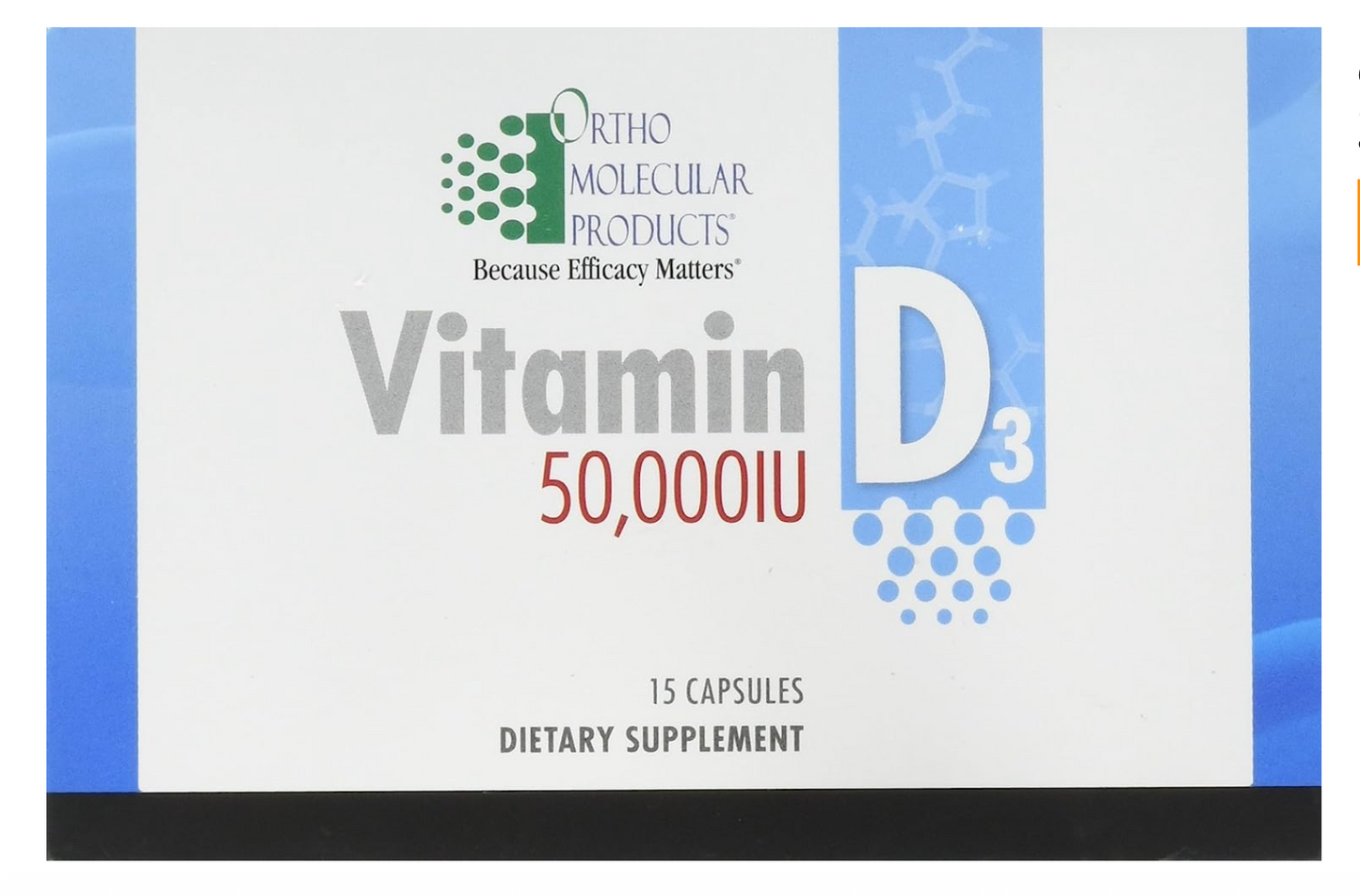 Vitamina D3 (50,000 UI) Orthomolecular